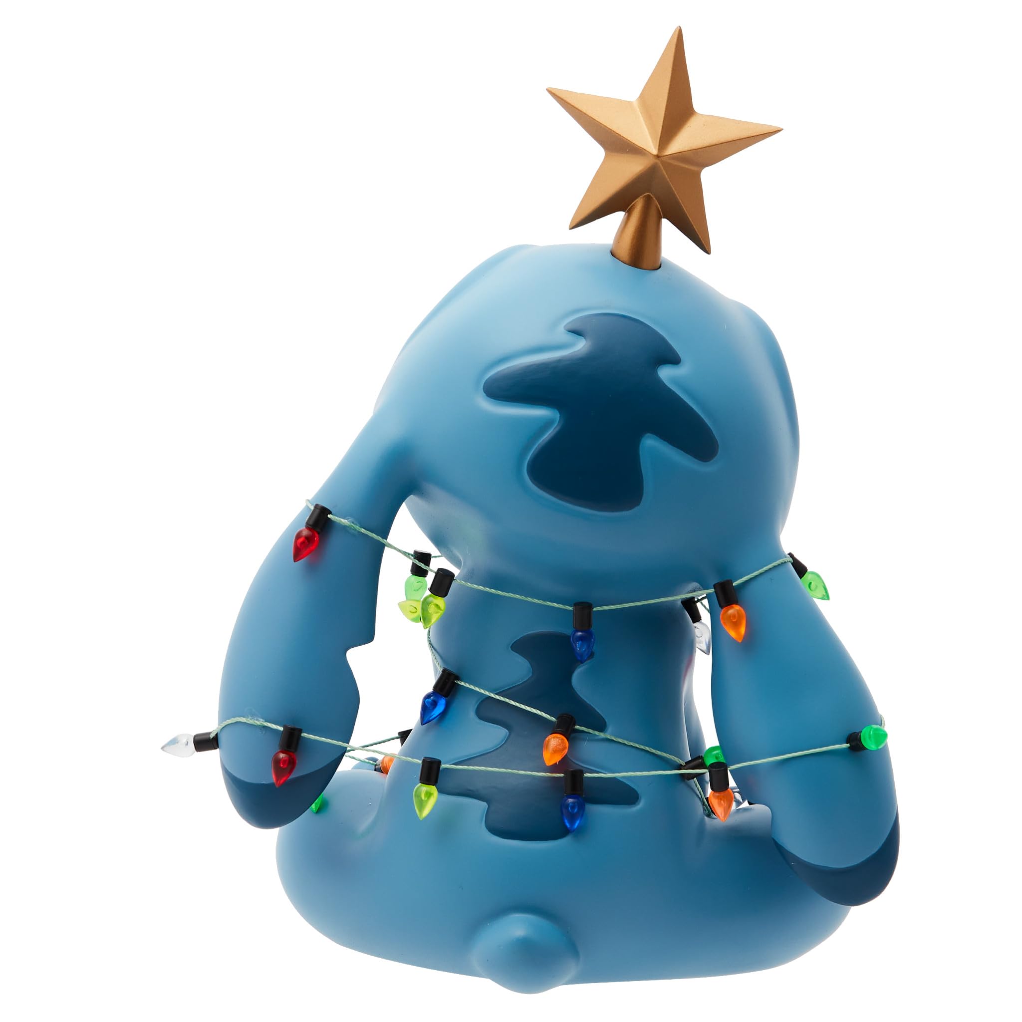 Enesco Disney Showcase Stitch Envuelto en Luces de Navidad, 19 cm, Multicolor