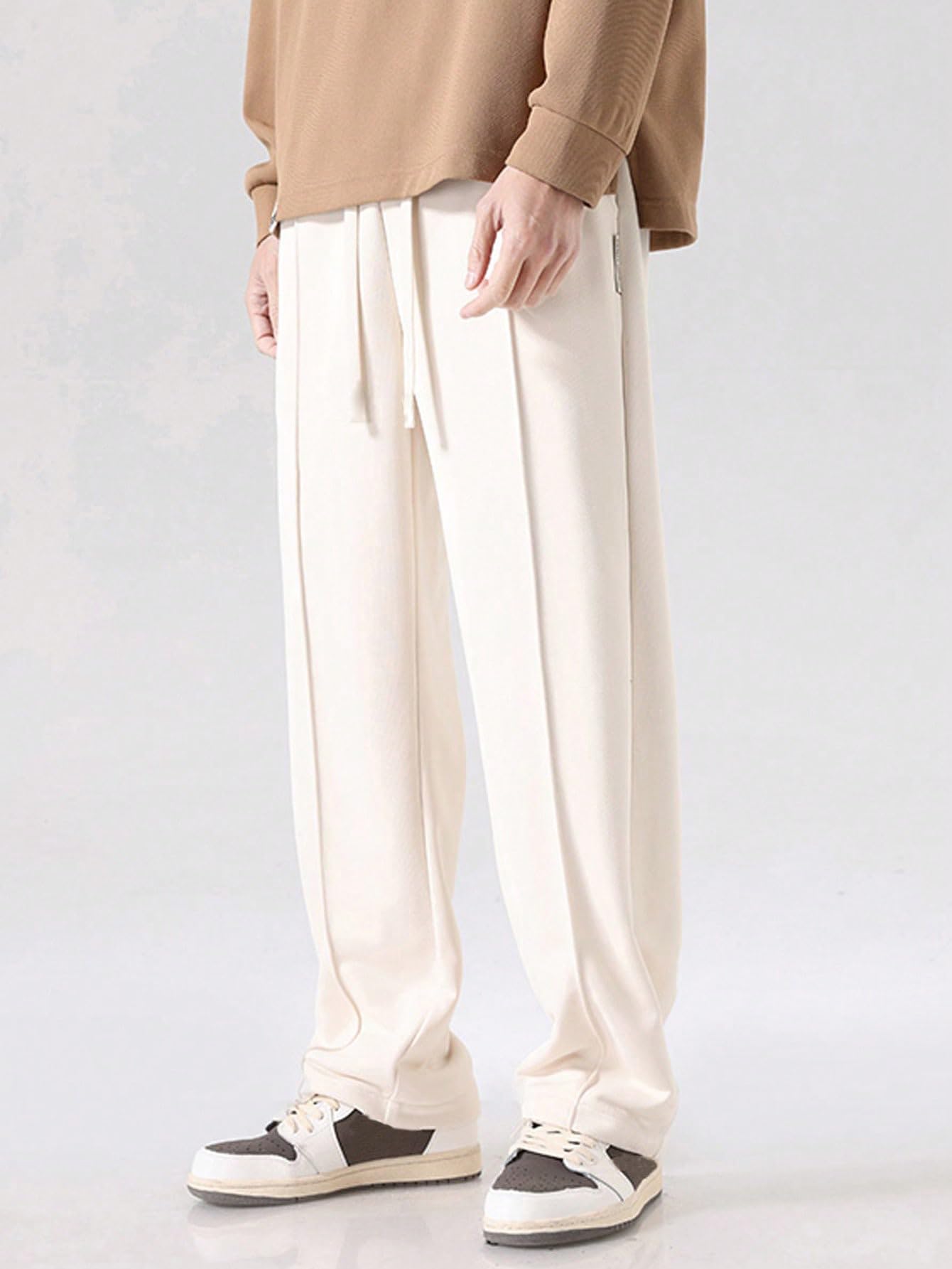 GRECIILOOKS Pantalones cargo de licra para hombre, pantalones deportivos de ajuste holgado para hombre, estilo coreano, para viajes y descanso, con bolsillos (disponible en tallas grandes y paquete