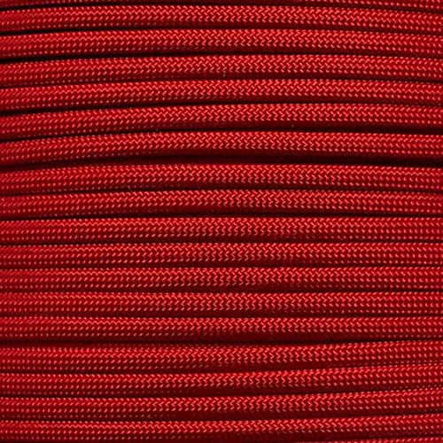 Corde de survie 550 type III rouge impérial de 30 m pour camping