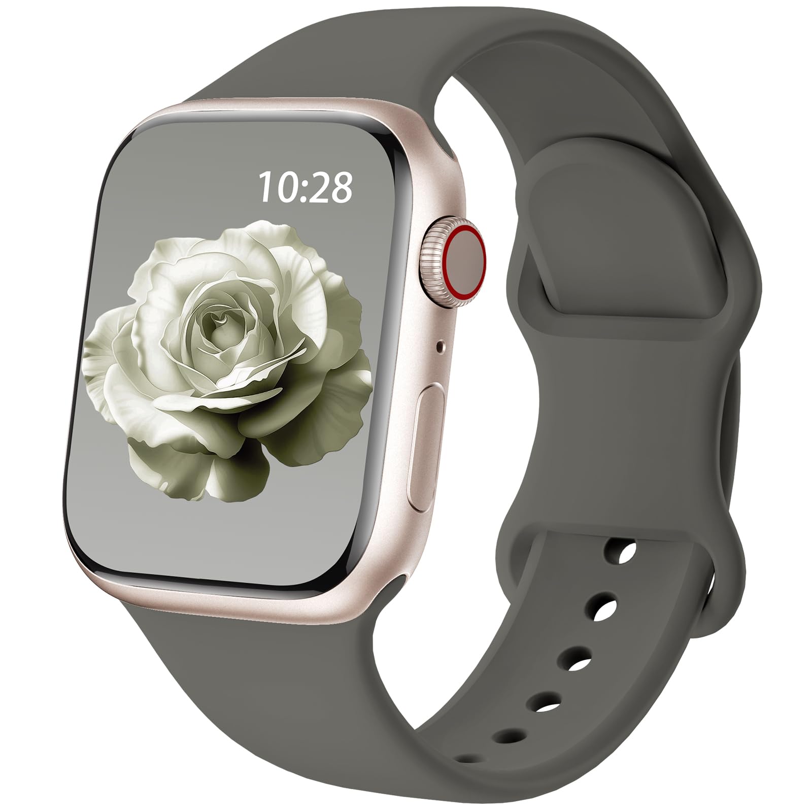 Patented Cinturino Sportivi Compatibile per Cinturino Apple Watch 44mm 45mm 46mm 49mm 42mm(serie 10) da Donna Uomo, Cinturino in Silicone per Apple Watch Serie 10 9 8 7 6 5 4 3 2 1 SE