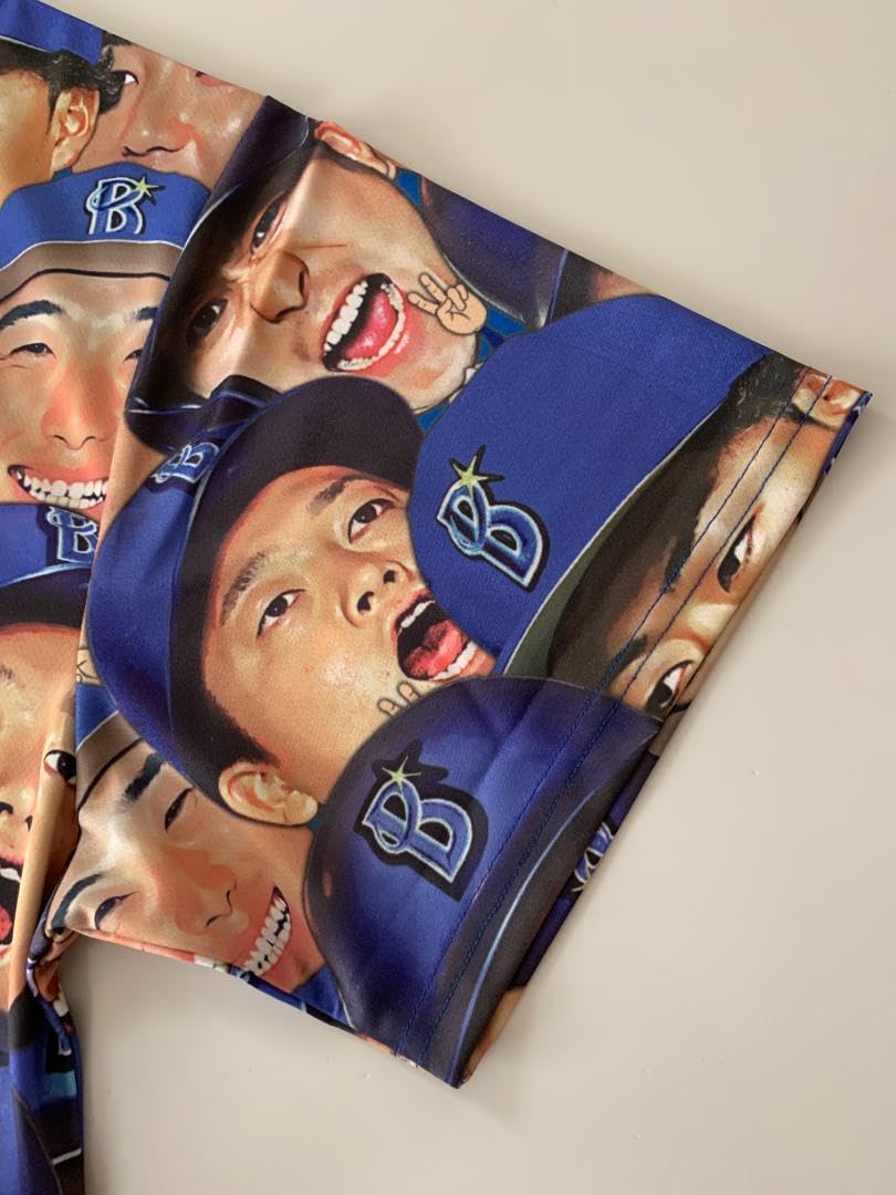 横浜DeNAベイスターズ 実写総柄ベイスボールシャツ Amazon.co.jp: 横浜