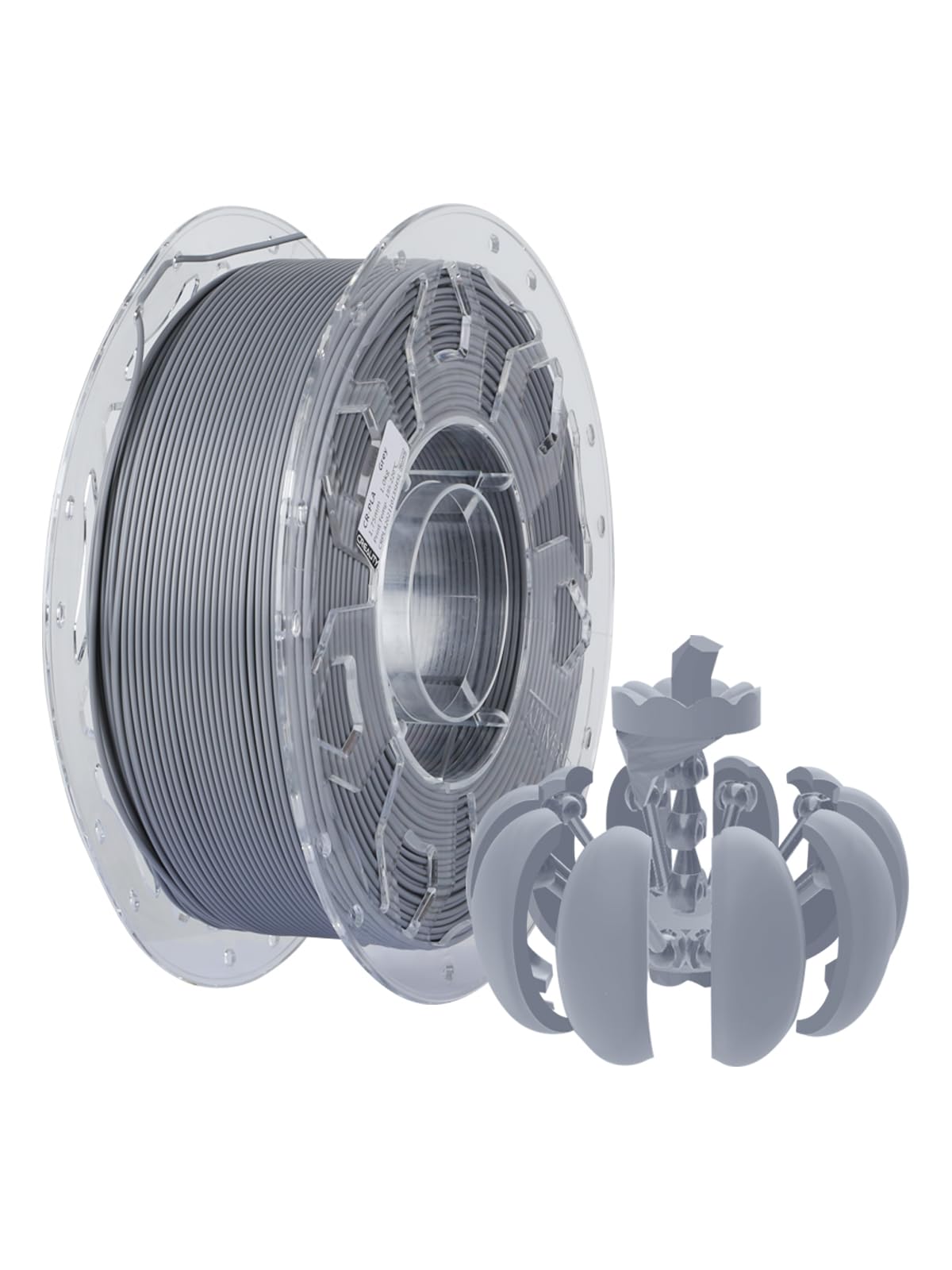 Creality PLA 3D Printer Filament, PLA Filament 1.75mm, 1.0kg (2.2lbs) Spool, Enhanced Toughness No Warp, Dimensional Accuracy ±0.03mm Printing Filament 1.75, for FDM 3D Printers (Grey)