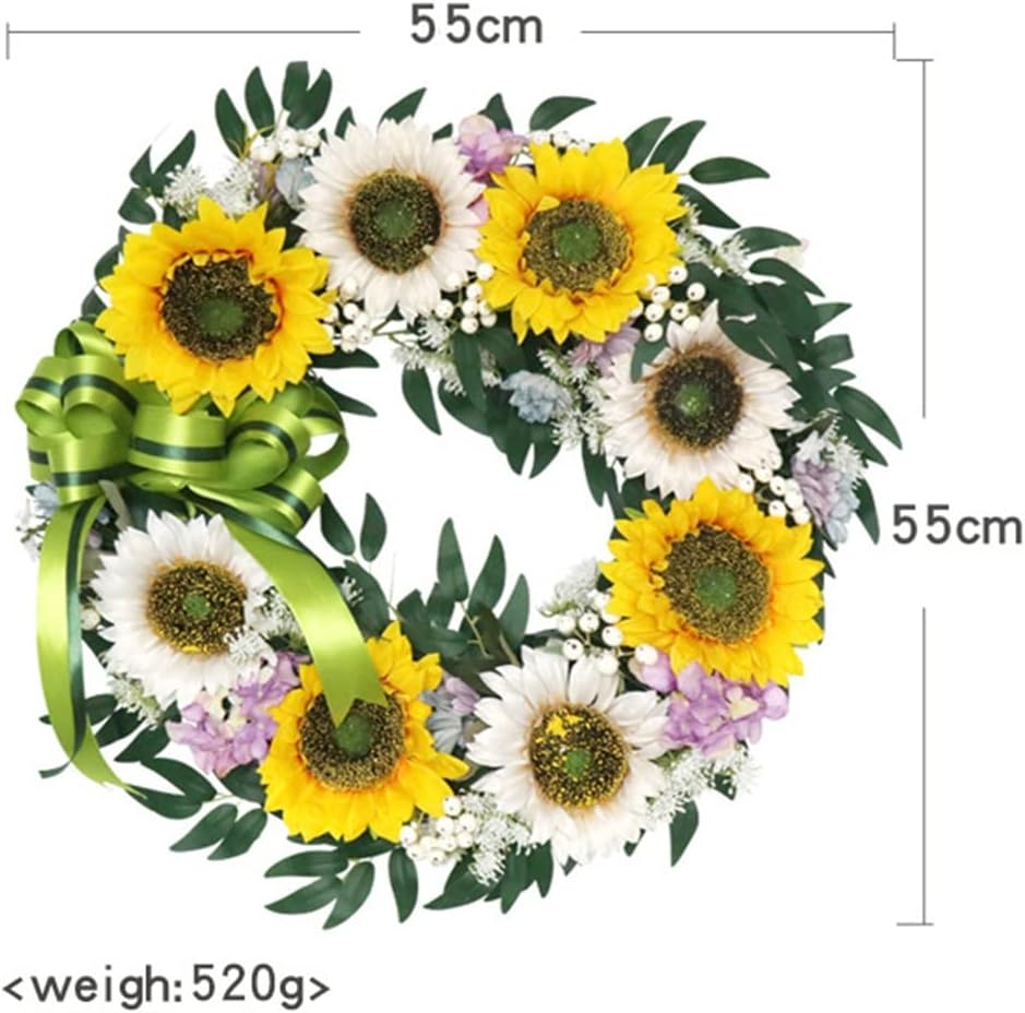 Simulated Sunflower Garland Spring Wedding Decoration Home Patio Door Hanging Wall Decoration