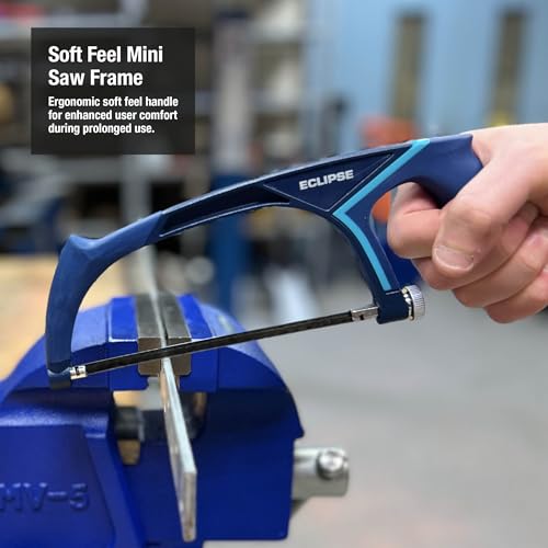 Eclipse Professional Tools EPMS150 Mini scie à métaux (6") - Scie compacte et polyvalente à prise ergonomique et confortable - Mécanisme de changement rapide de lame – Image 4