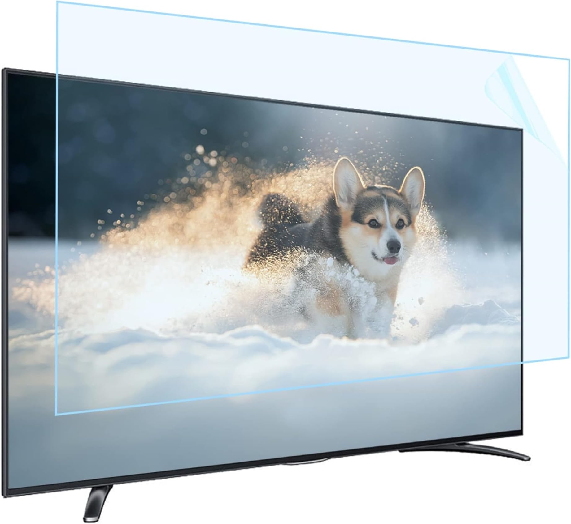 Protège-écran TV anti-lumière bleue pour le salon : film mat de 43 à 65 pouces
