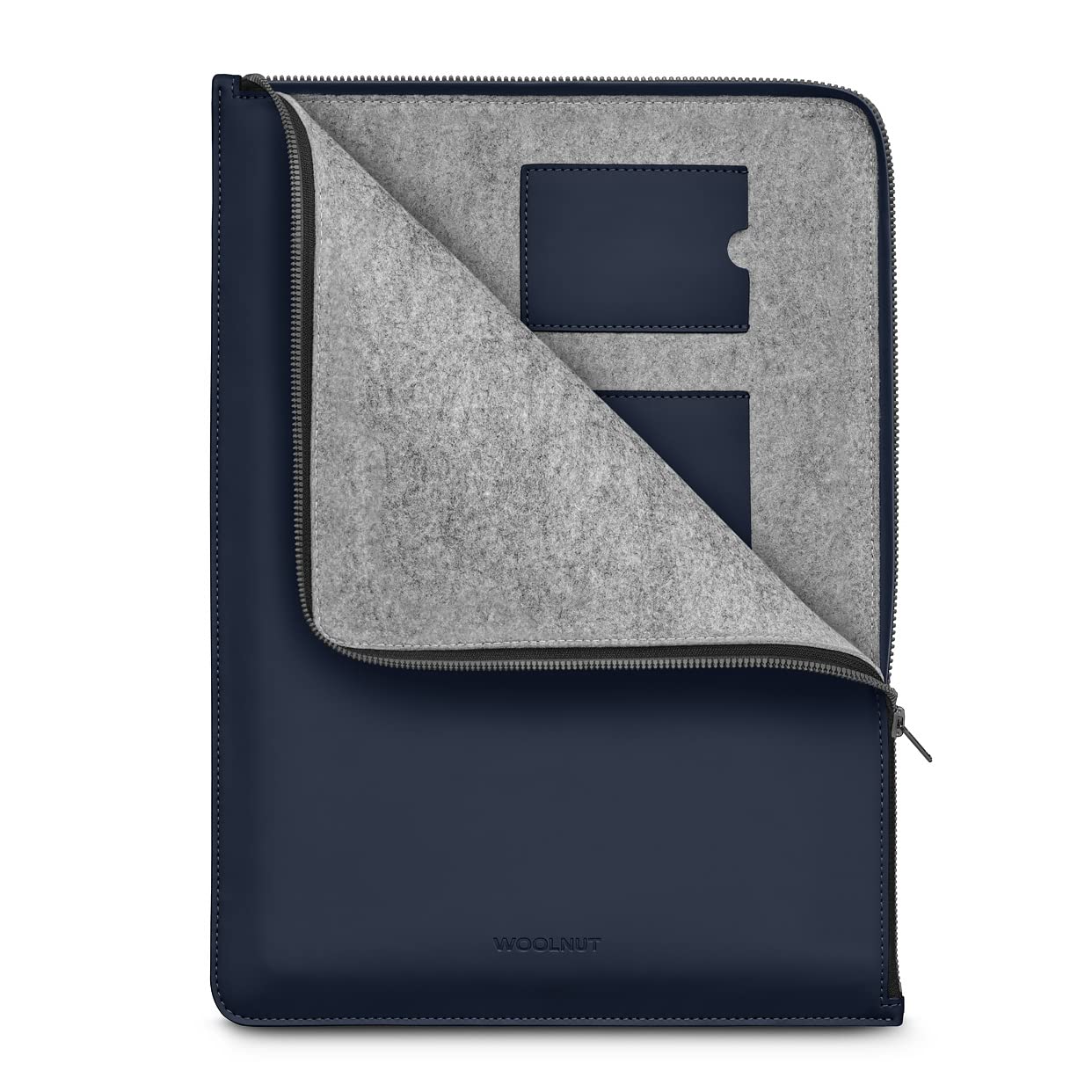 Woolnut Funda de Poliuretano Mate para MacBook Air de 15 Pulgadas (2023-2024, M2/M3) y Pro 16, Color Azul