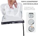 6pcs Clear Toiletry Bag,2 Pack TSA Approved Waterproof Carry-on Makeup Liquids Bags Cosmetic Bag with Zipper and 4 Pack 20x20cm 1L 3-1-1 Compliant Travel Bags for Women Men Airport Airline