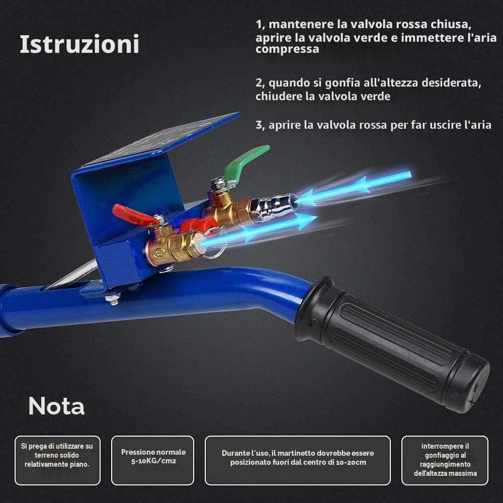 Anbull 6600LBS - Cric pneumatico da 3 tonnellate per auto, airbag addensato aggiornato, altezza di sollevamento 15-40 cm, sollevatore pneumatico capacità di sollevamento estremamente veloce