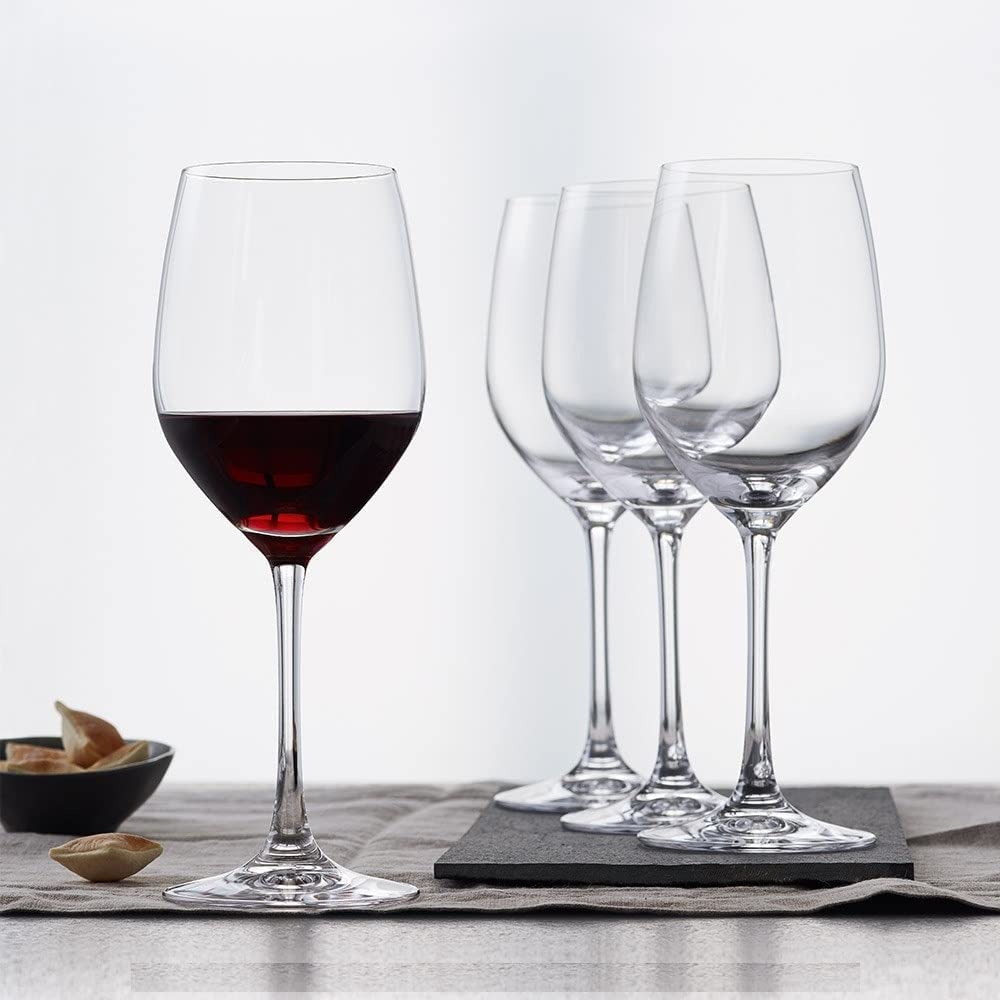 Farielyn-X Premium Wine Glasses 360ml, Transparent, Ideal for White or Red Wine, Lead Free Wine Glasses Set of (6)