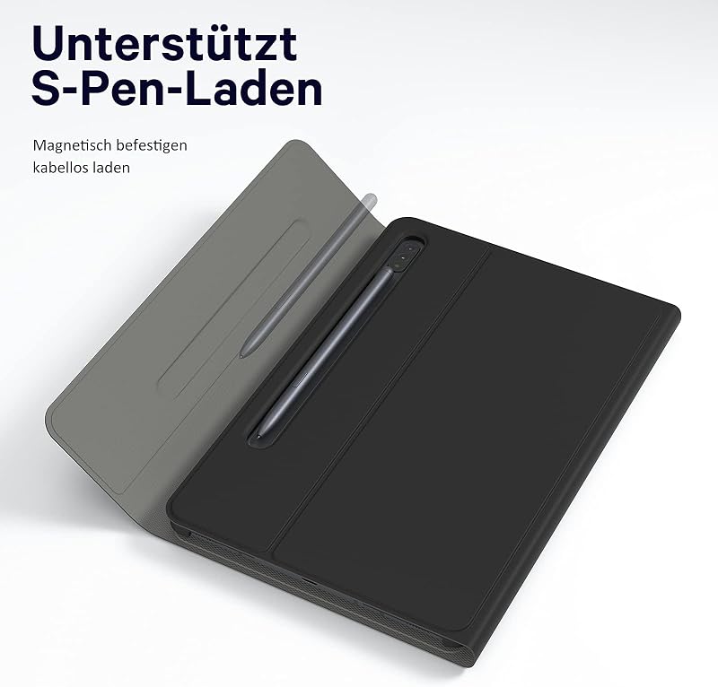 Earto Samsung Galaxy Tab S10 Lite/FE Mágneses Billentyűzet QWERTZ, S Pen Tartóval