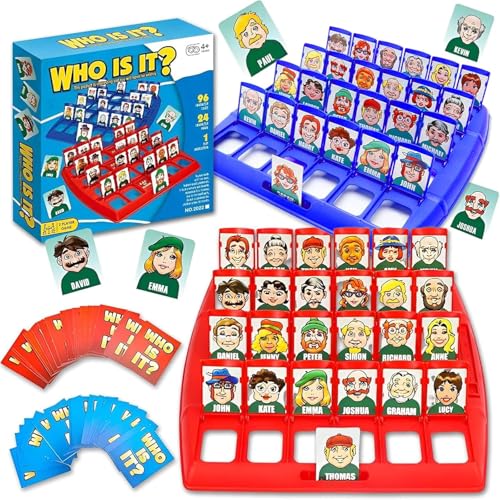 HOKYYCC Wer Ist Es Spiel Doppelt Wer Bin Ich Spiel Tragbar Brettspiele Geeignet für Eltern-Kind-Familienpartyspiele