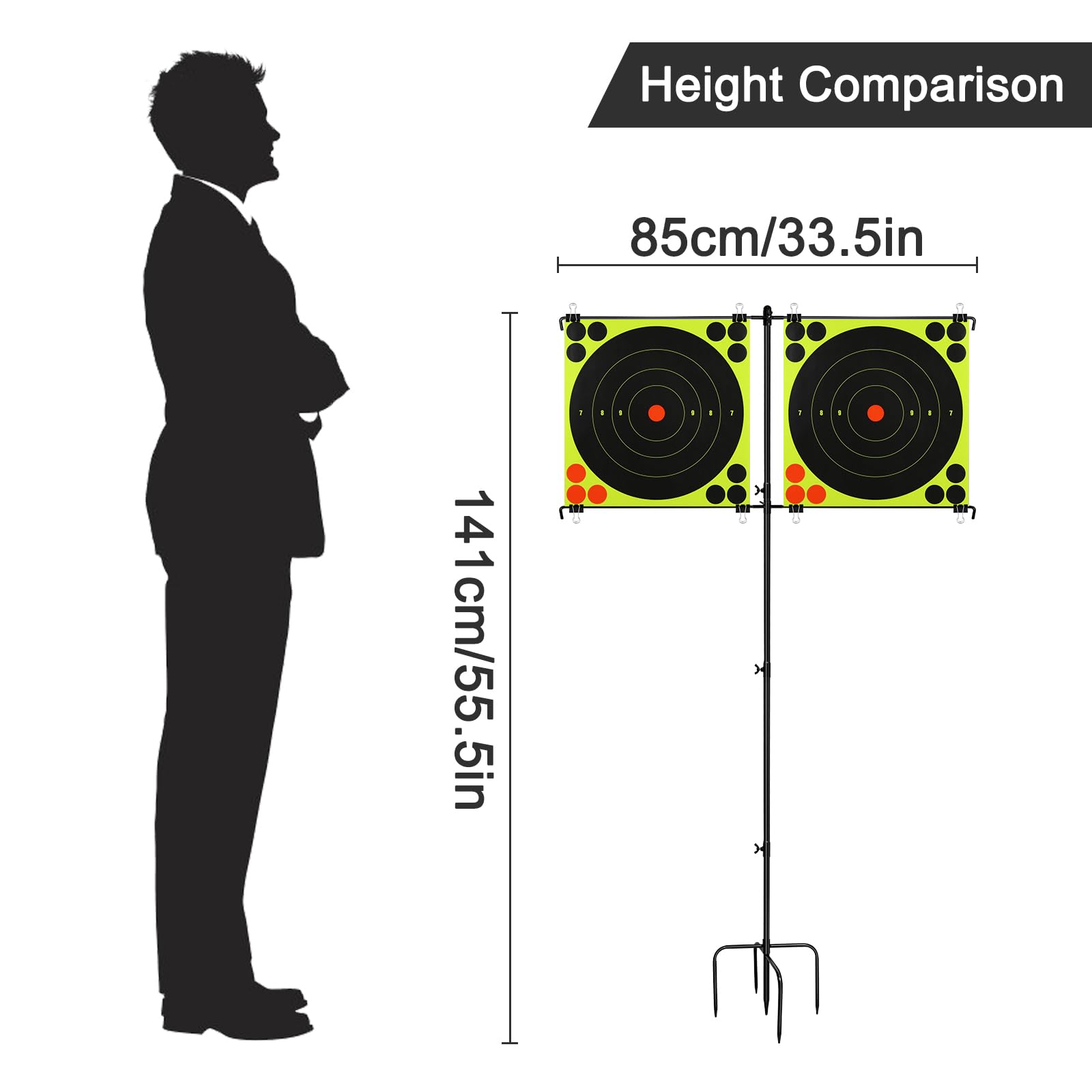 D-Shooting Target Stand (Five-Pronged Halberd Pedal)