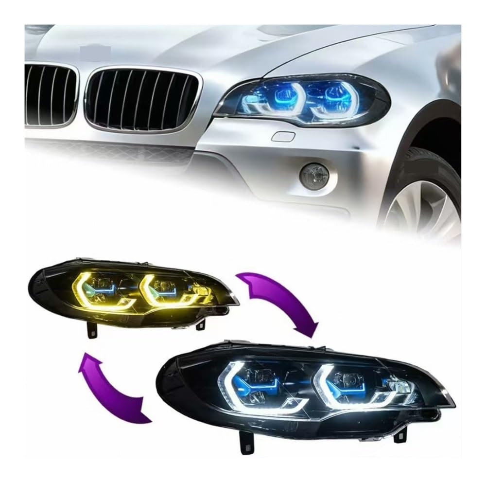 Faros principales Coche Para X5 E70 2007-2008 2009 2010 2011 2012