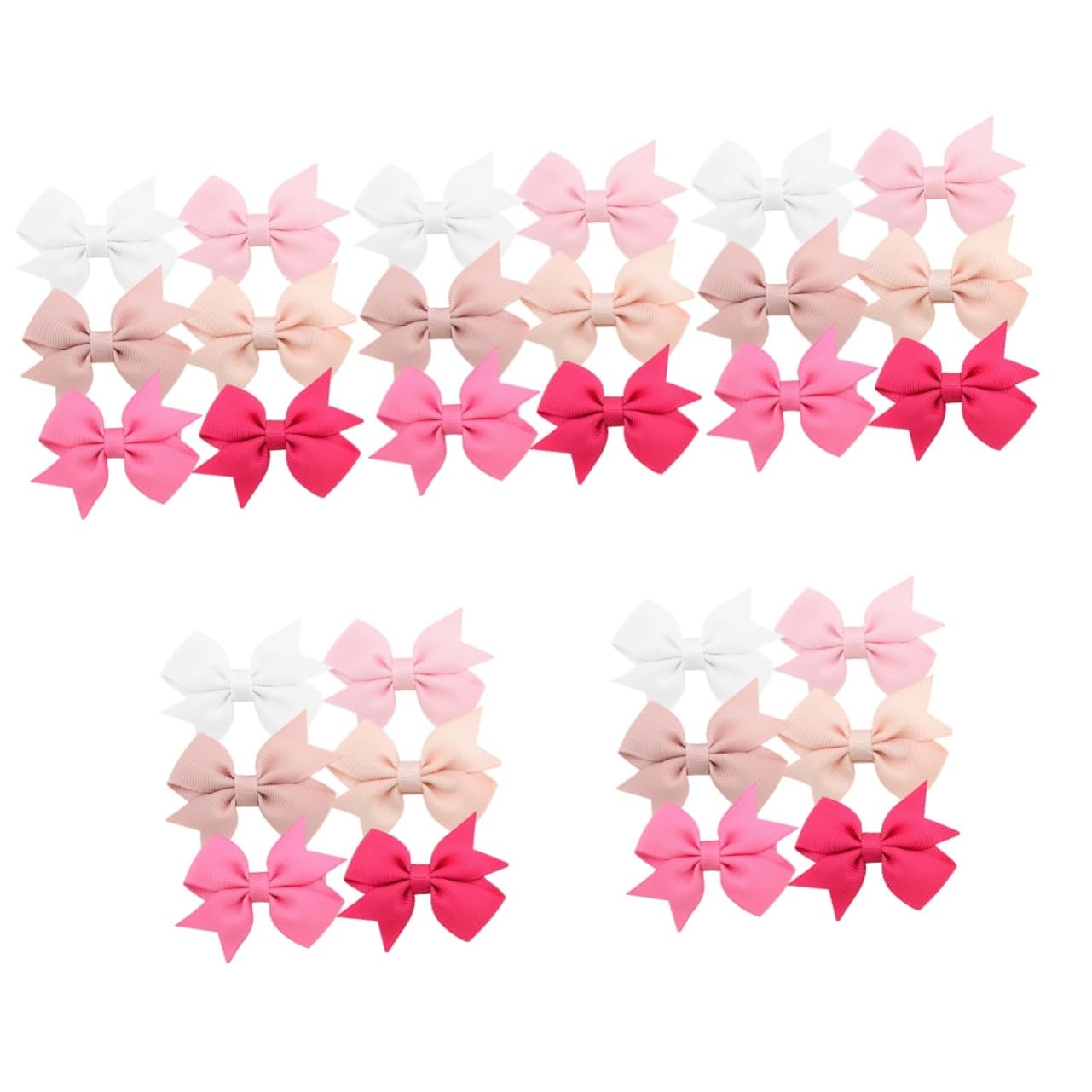 ibasenice 60pezzi Fermagli Per Fiocco Per Ragazze Accessori Eleganti Per Neonate Clip Decorativi Per Tutte Le Occasioni