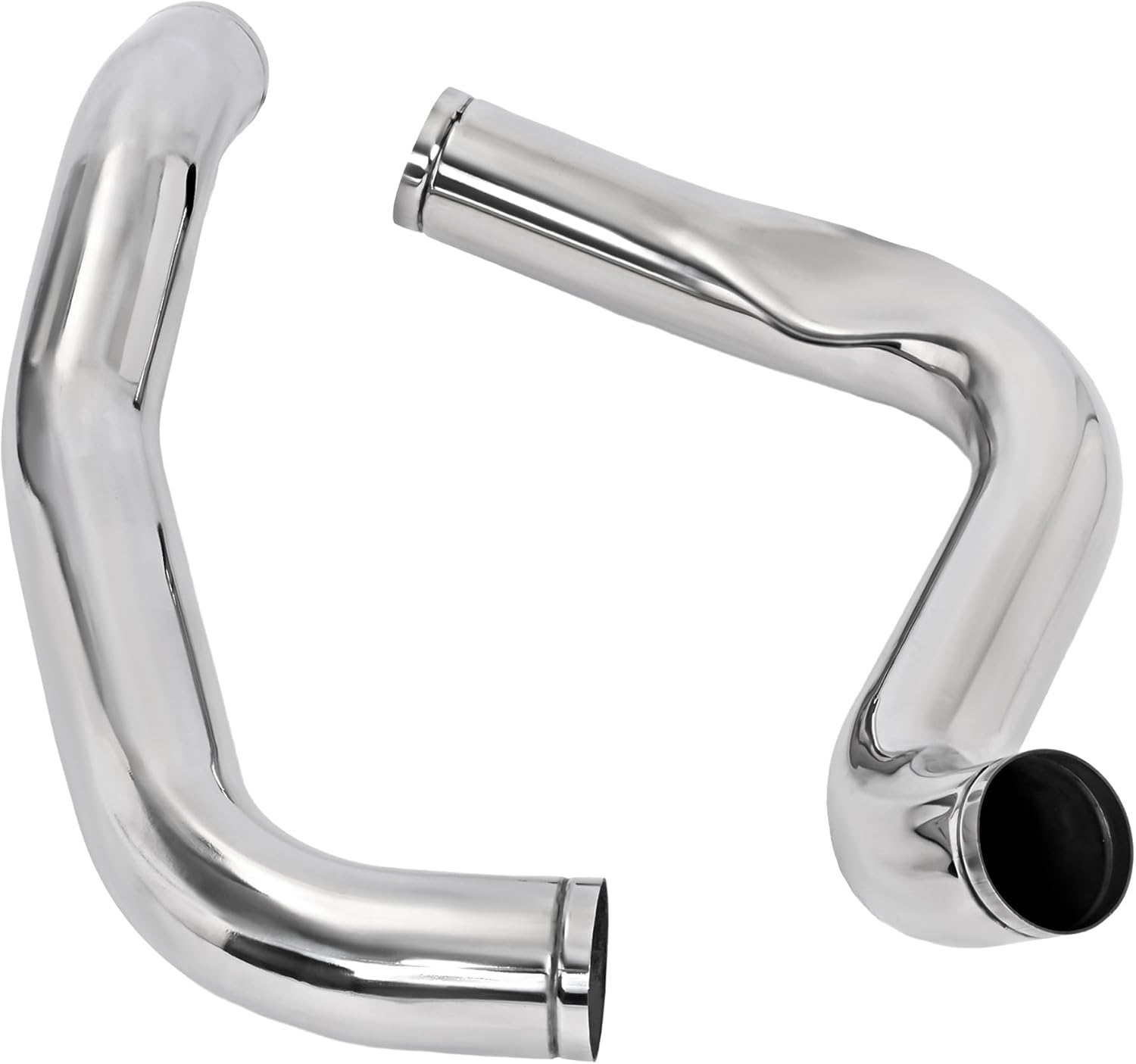KUAFU 3" Intercooler Pipe Compatible with 1999.5-2003 Ford 7.3L Powerstroke Turbo Diesel Polished Silvery