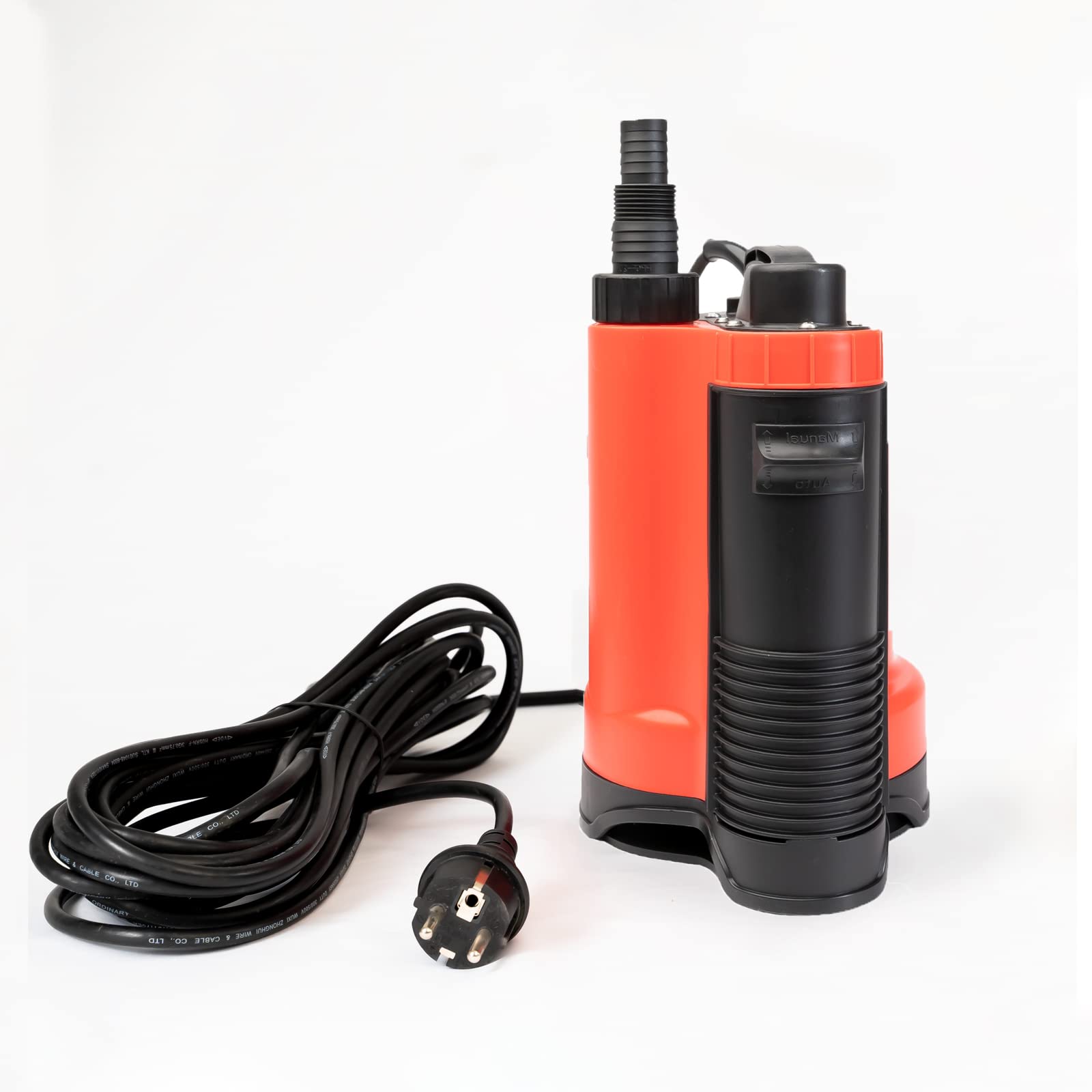 Grafner Drenażowa pompa głębinowa 750 W do 13000 l/h, wydajność tłoczenia, z przełącznikiem pływakowym, odsysanie płaskie do 25 mm, Ø 16 mm ciał obcych, drenaż, pompa do brudnej wody, pompa