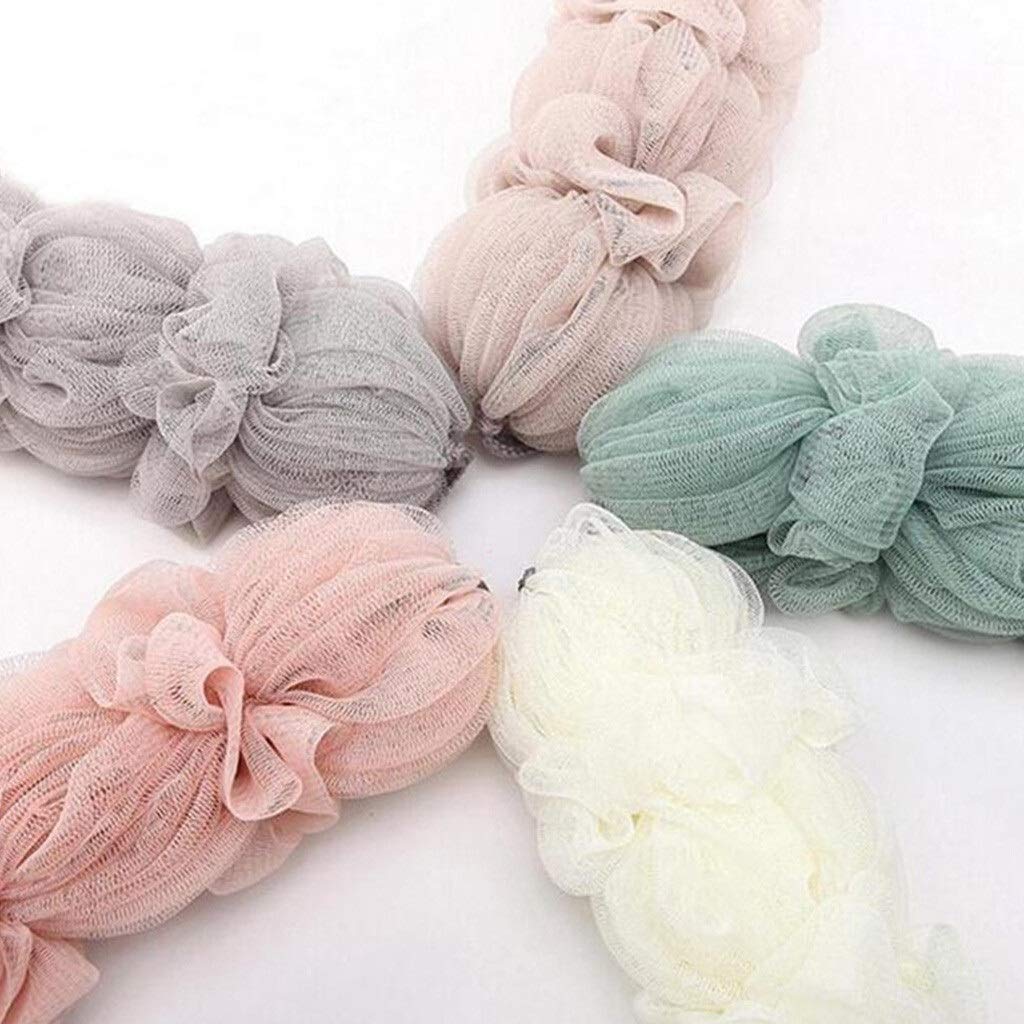 Ręcznik złuszczający Long Loofah Gąbka do kąpieli Pufa Siatkowa piłka Złuszczający Premium Scrubber Prosty ręcznik kąpielowy Scrubber Cleaning Mesh Gąbka pod prysznic Rękawiczki złuszczając