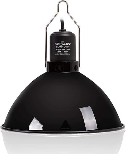 Miniatura 2 de REPTI ZOO Accesorio de lámpara de reptil de 8,5 pulgadas, cubierta de reflexión óptica para terrarios de vidrio de reptiles