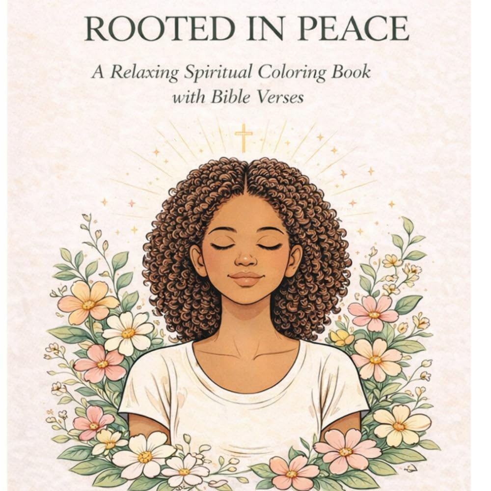 Rooted in Peace: A Relaxing Spiritual Coloring Book with Bible Verses