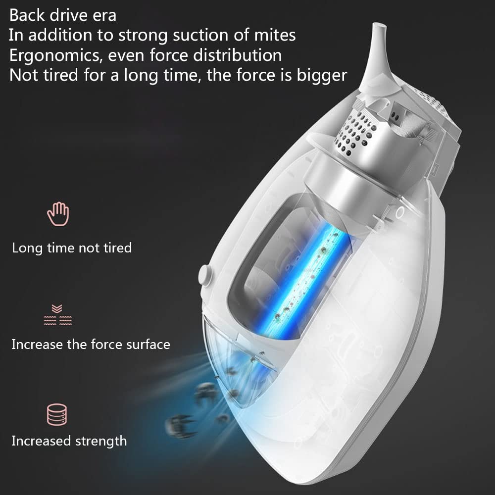 Aspirapolvere Per Acari Con Luce UV E Filtro HEPA Aspirapolvere Portatile Uccide Il 99,9% Dei Batteri E Degli Acari Pulizia Efficiente Degli Acari Nei Materassi, Nei Divani E Nei Tappeti