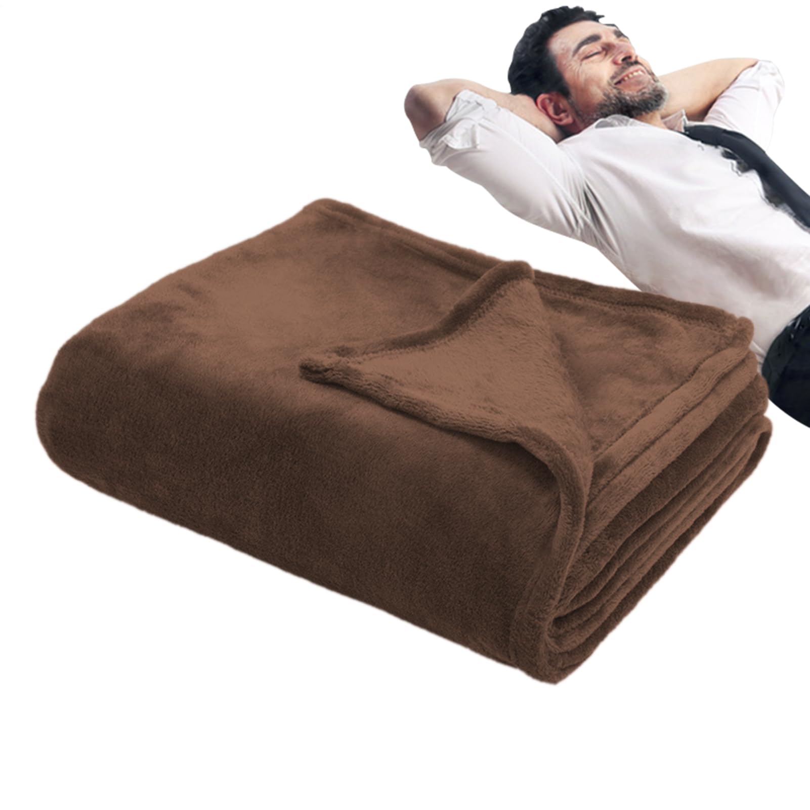 Mantas De Forro Polar para Sofá - Cubierta Lavable De Doble Cara - 150 Cm X 110 Cm Manta De Felpa Gruesa - para Navidad Otoño Dormitorio Invierno Habitación Chica Hogar Sofá Y Mujeres