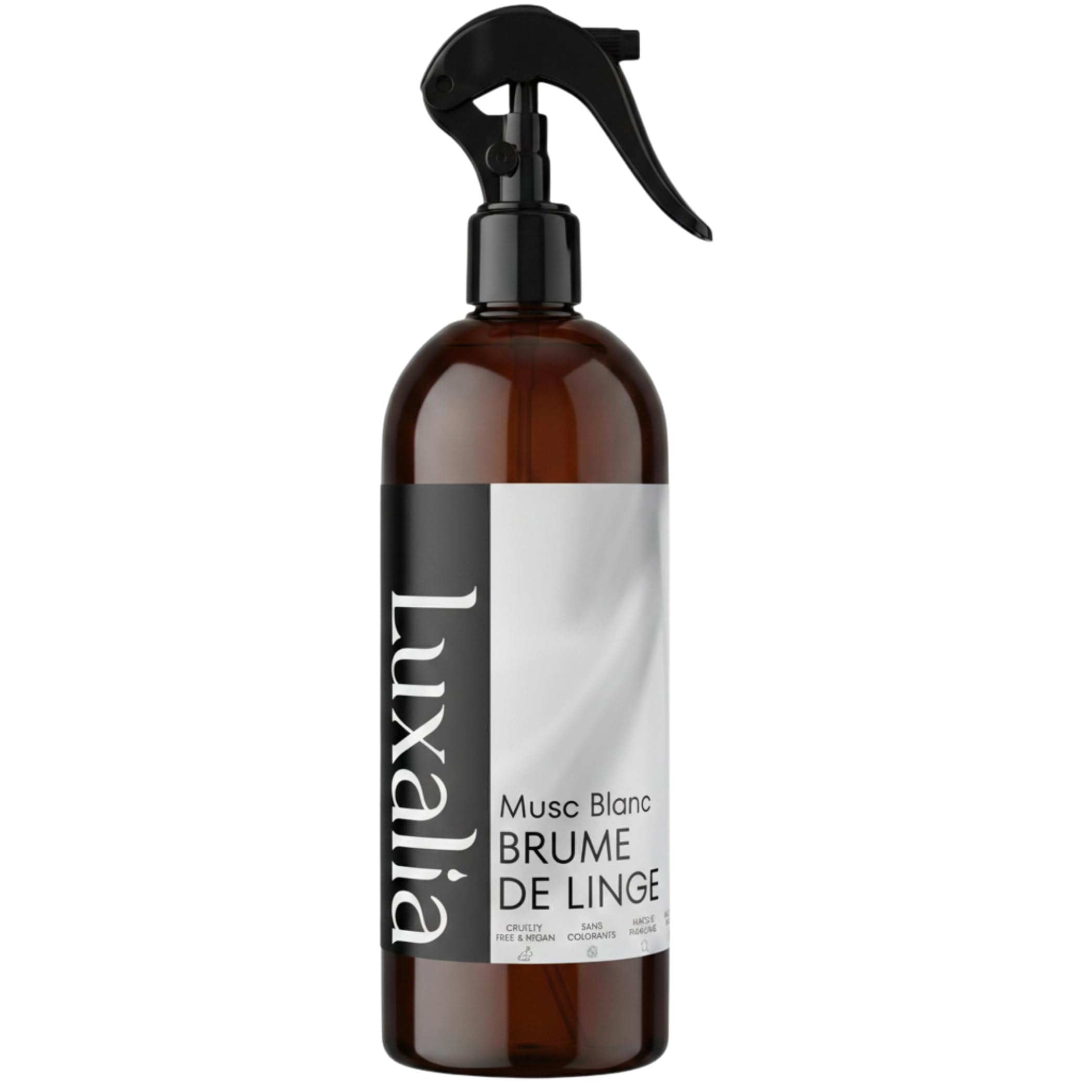 Brume de Linge Musc Blanc - Parfum Intense et Durable - White Musk - Haute Qualité - 500ml - LUXALIA