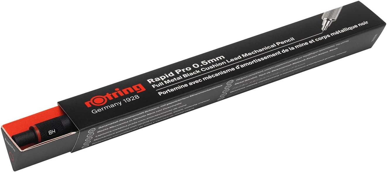 rOtring Rapid PRO Mechanical Pencil, 0.5 mm, Matte Black : Rollerball Pens : Office Products