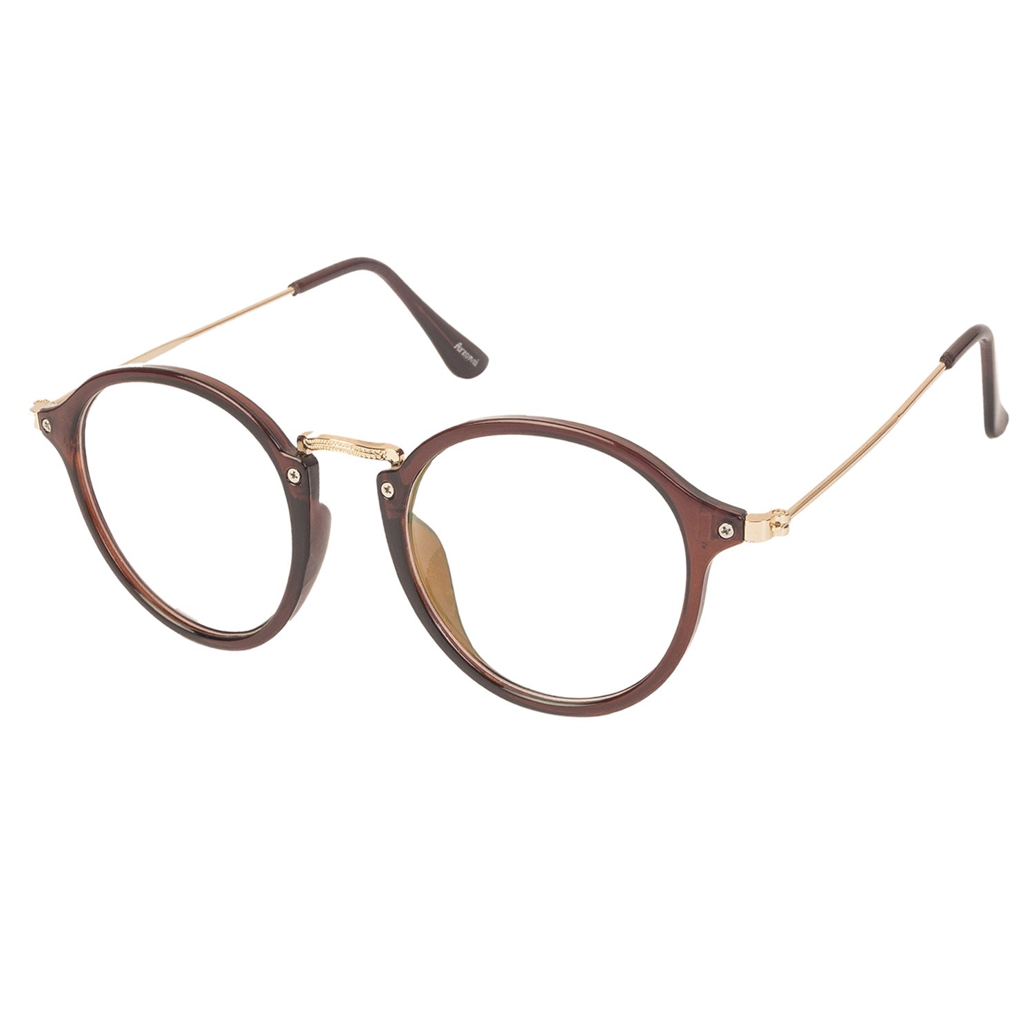 Frame Round Shape Brown-Transparent UV Protection Sunglasses | Frame For Men & Women [MA-087-S3 ]-image-42