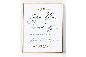 Personalized Sparkler Send Off Signs for Weddings