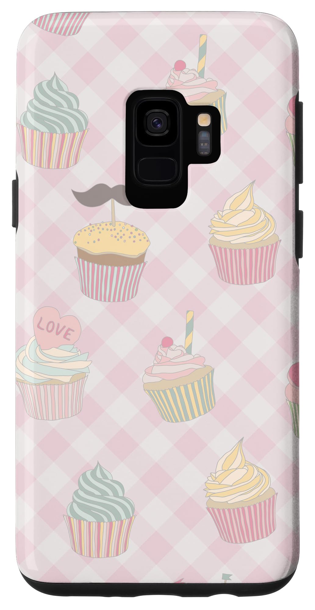 Galaxy S9 Cupcake Bakers Sweet Confections Pink and White Case