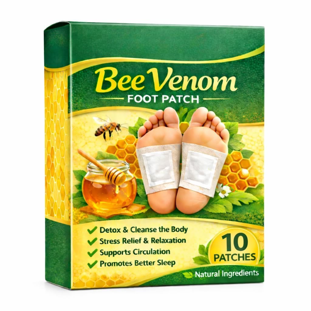 Bee Venom Foot Patch 10 Patches | Natural Wellness Foot Patches for Relaxation & Foot Comfort | Easy Overnight Self-Care Patches | Convenient Daily Wellness-image-9