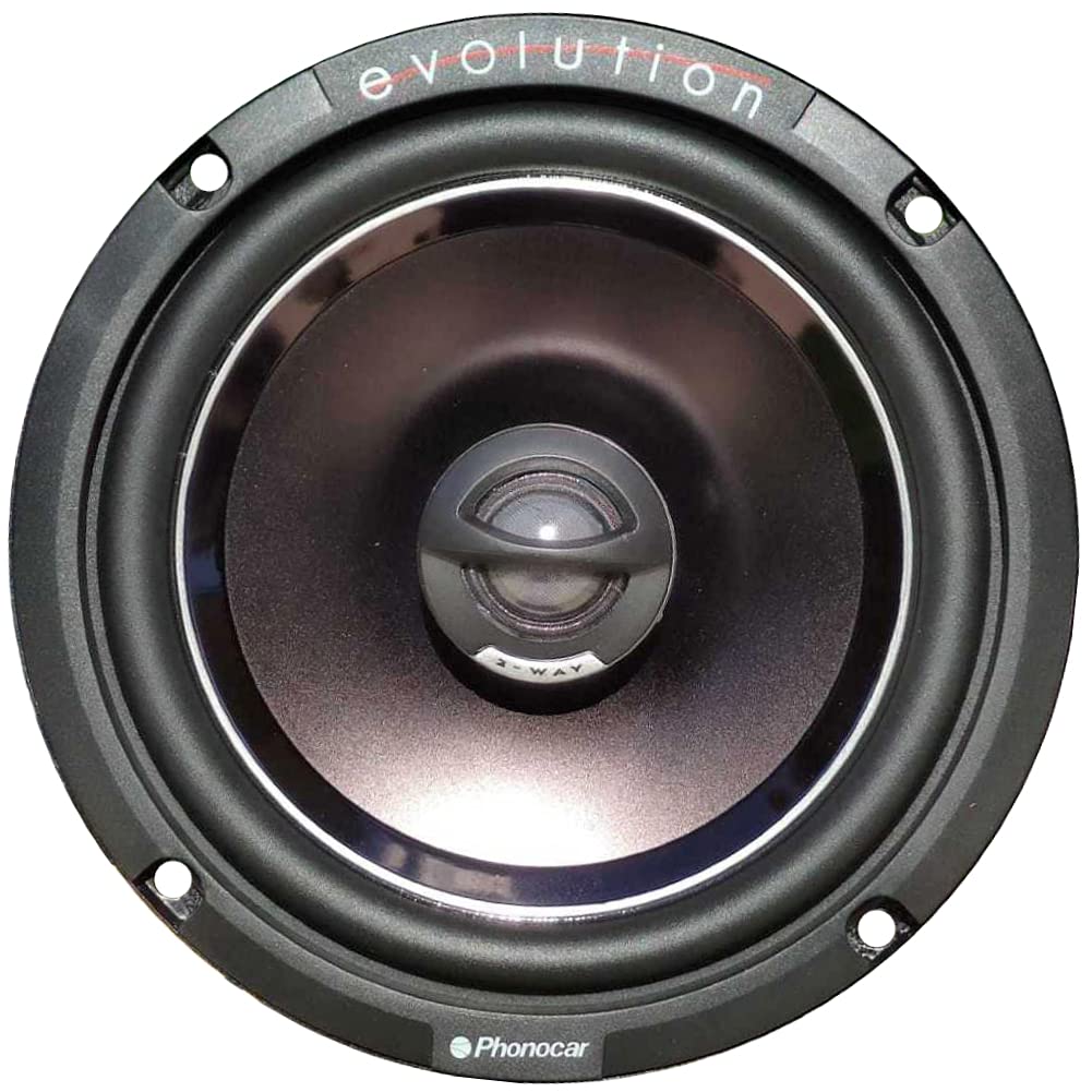2 ALTOPARLANTI PHONOCAR EVOLUTION 02616 coassiali 2 vie da 16,5 cm 165 mm 6,5" di diametro da 50 watt rms e 120 watt max 4 ohm 92 db spl auto, a coppia