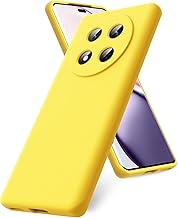 Cover Compatible with Honor Magic 7 Lite, Rubber Liquid Silicone Gel Shockproof Case – Yellow