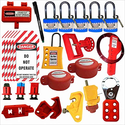 safety house loto Lockout Tagout Loto Kit-158 : Amazon.in: Industrial ...