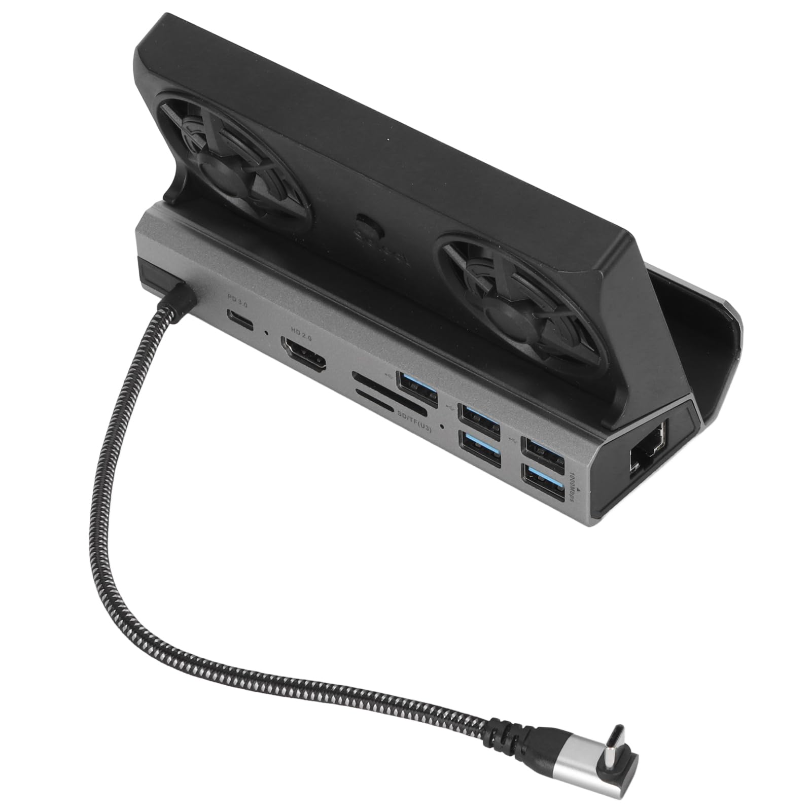 AMONIDA Docking Station per Console di Gioco 10 in 1 con Uscita 4K 60Hz per Steam Deck e ROG Ally Metal Design (V262A)
