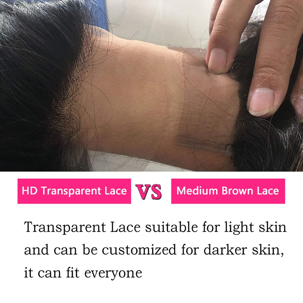 ten chopsticks WIGS 13x4 HD Transparent Straight Short Bob Lace Front Wigs Human Hair Brazilian Remy Hair Natural Color Pre Plucked Bleached Knots for Black Women 150% Density with Baby Hair