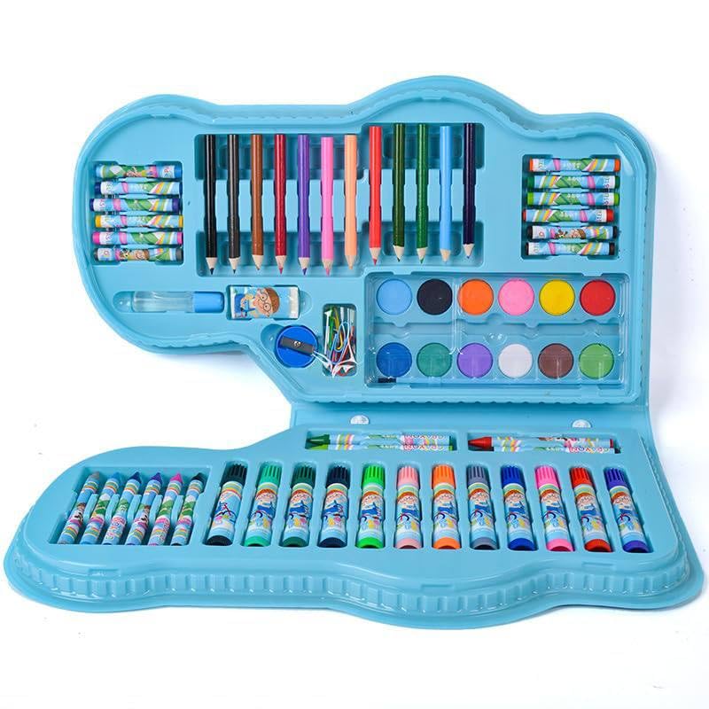 CALIST 70Pcs Professional Watercolor Art Set Painting Set Student Drawing Supplies Tool in Car Shape Non-Toxic Art Stationery Set for Kids Children (Pack of 1)