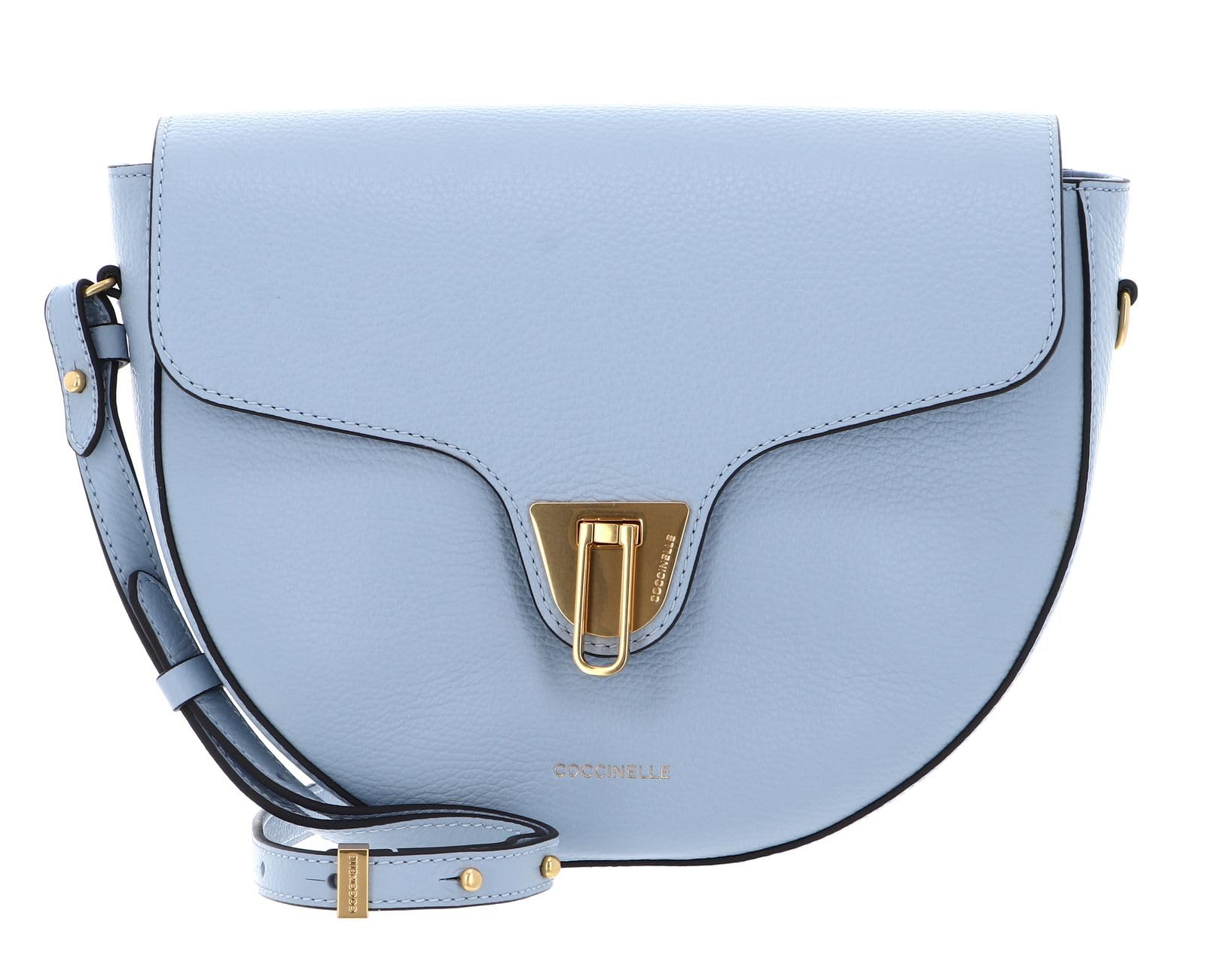 Bolso COCCINELLE Beat Soft en piel suave azul bruma con correa ajustable cómoda 5
