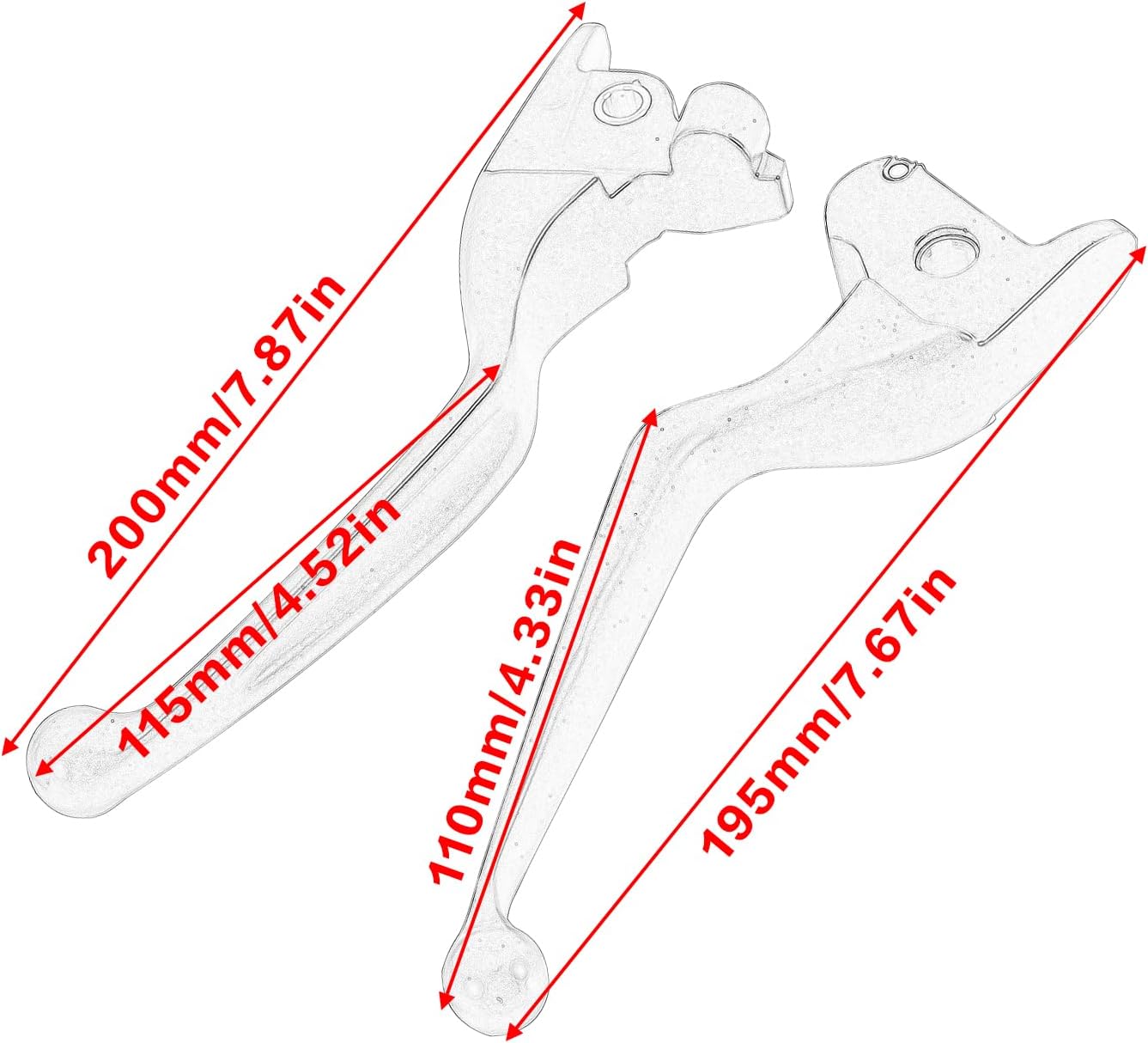 Handle Brake Clutch Lever Compatible with Harley Touring Street Glide Electra Glide 2014-2016 Road Glide 2015-2016 CVO Road King FLHRSE6 FLHXSE 2014-2016