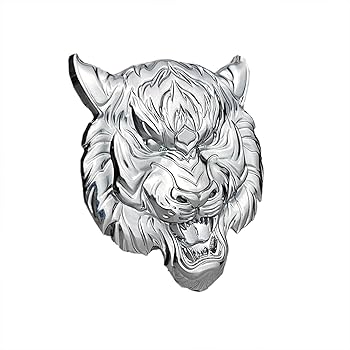 Amazon.com: OnlyYou.X 老虎頭徽3D 標誌老虎頭徽章厚貼花貼紙