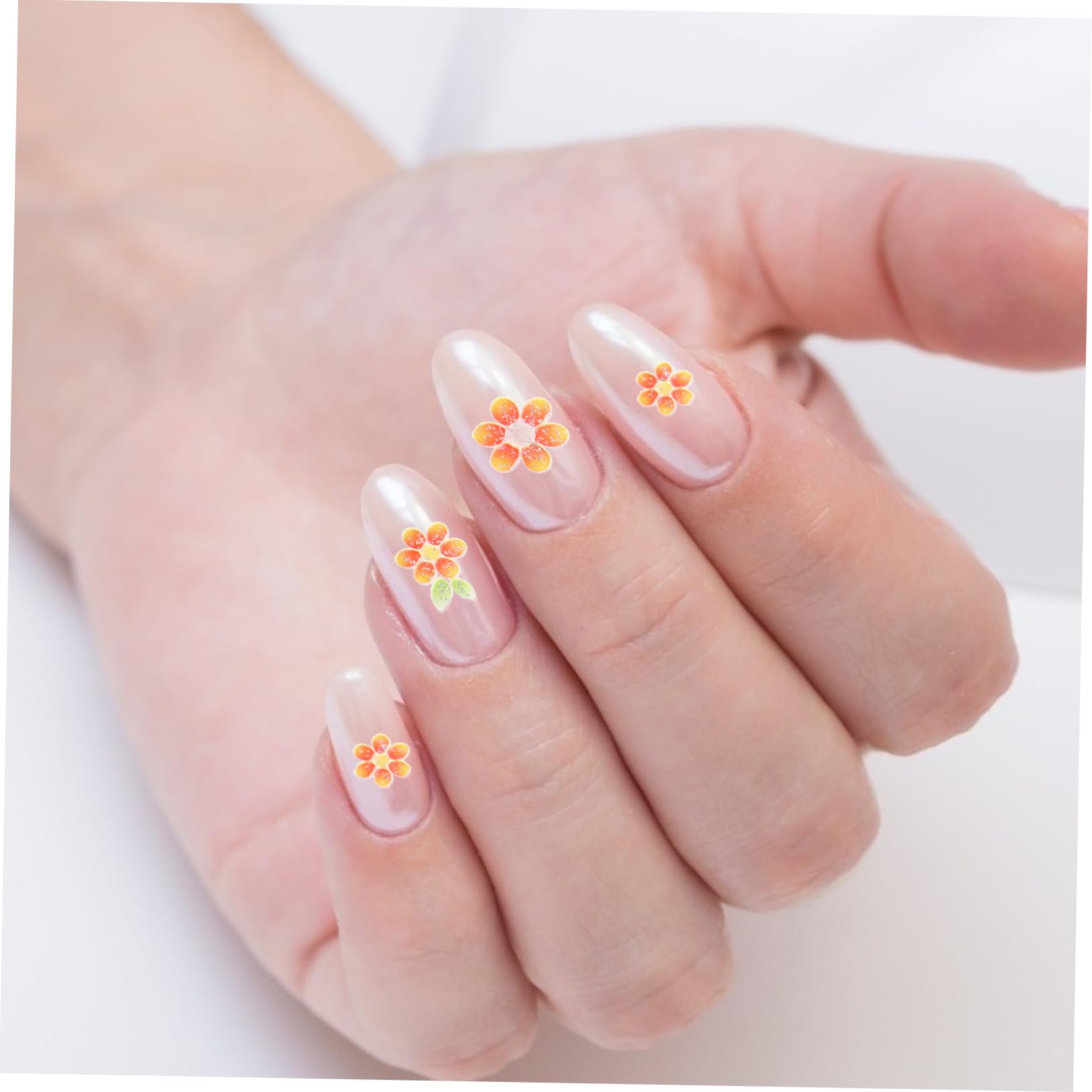 5 Set Set Adesivo Per Manicure Adesivi Per Unghie Arte Decorazioni Uv Linguette Adesive Per Unghie Adesivi Per Manicure Decalcomanie Per Unghie Adesivo Per Unghie Fiore 30 Fogli*5