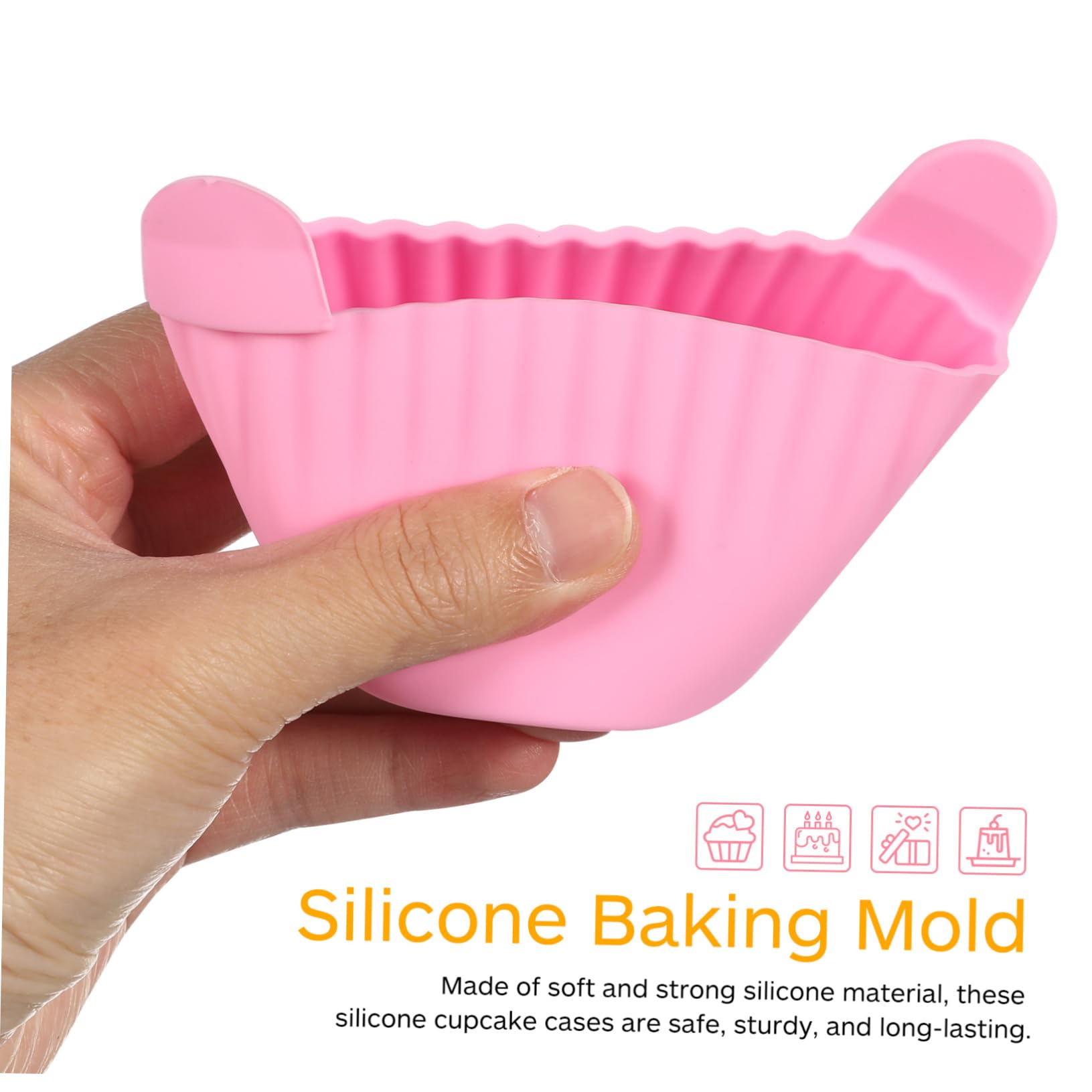 Alipis Lot De 5 Moules À Muffins En Silicone Réutilisables Pour Pâtisserie Familiale 4 Pièces X 5