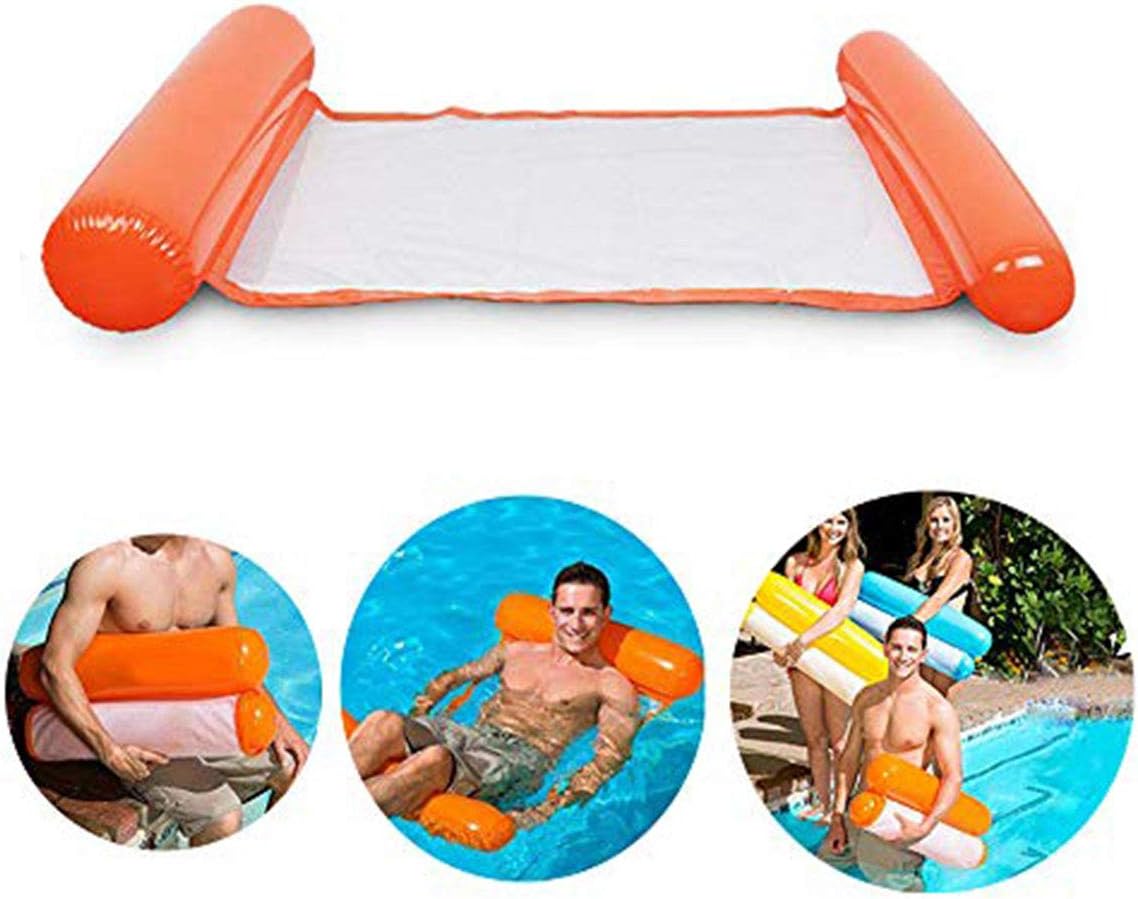 Inflatable Floating Bed, Water Hammock Swimming Pool Air