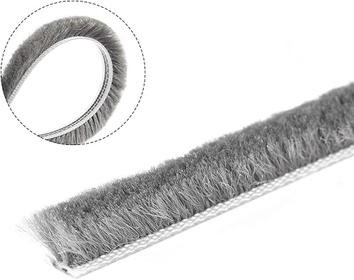 Miniatura 8 de uxcell Burlete para puerta, 49.2 ft49.2 pies, ranura para tarjetas, para puerta y ventana, 0.236 x 0.236 in de ancho x alto