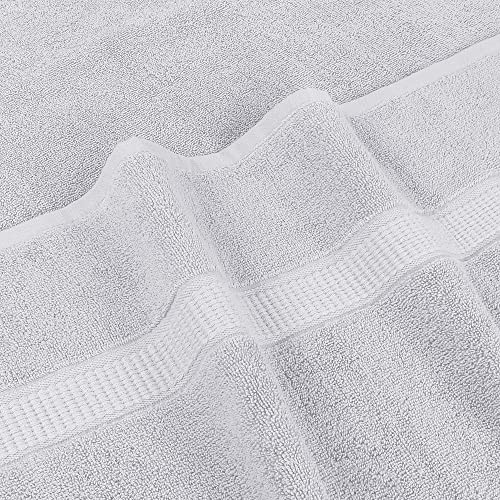 Image of Utopia Towels Jumbo Bath Sheets, 2 Pack, 35x70 in, 600 GSM Cotton, Silver | Extra Large Ring Spun Cotton Bath Sheets - Soft, Plush, Quick-Drying, Highly Absorbent, Great for Everyday Use