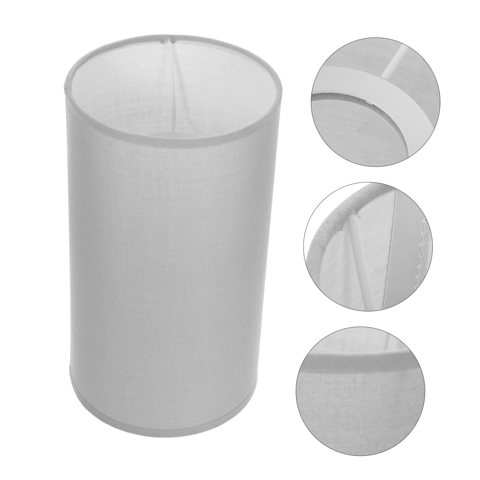 Pantallas de Lámpara Cilíndricas de Tela, Pack de 2 para Mesa