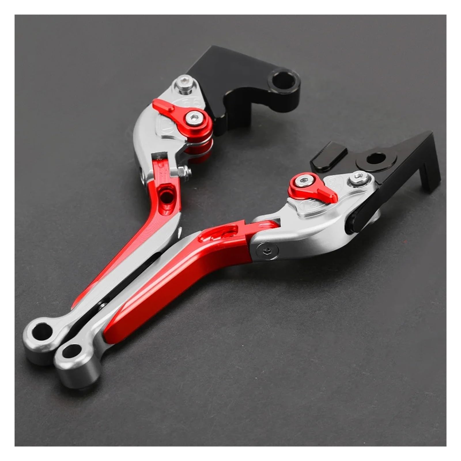 JWQEBNS Motorcycle Brake Clutch Levers for Ducati Streetfighter 848 S4RS Panigale V4 1200/S/GT Motorcycle Brake Clutch Levers Extendable Handles(T Style)