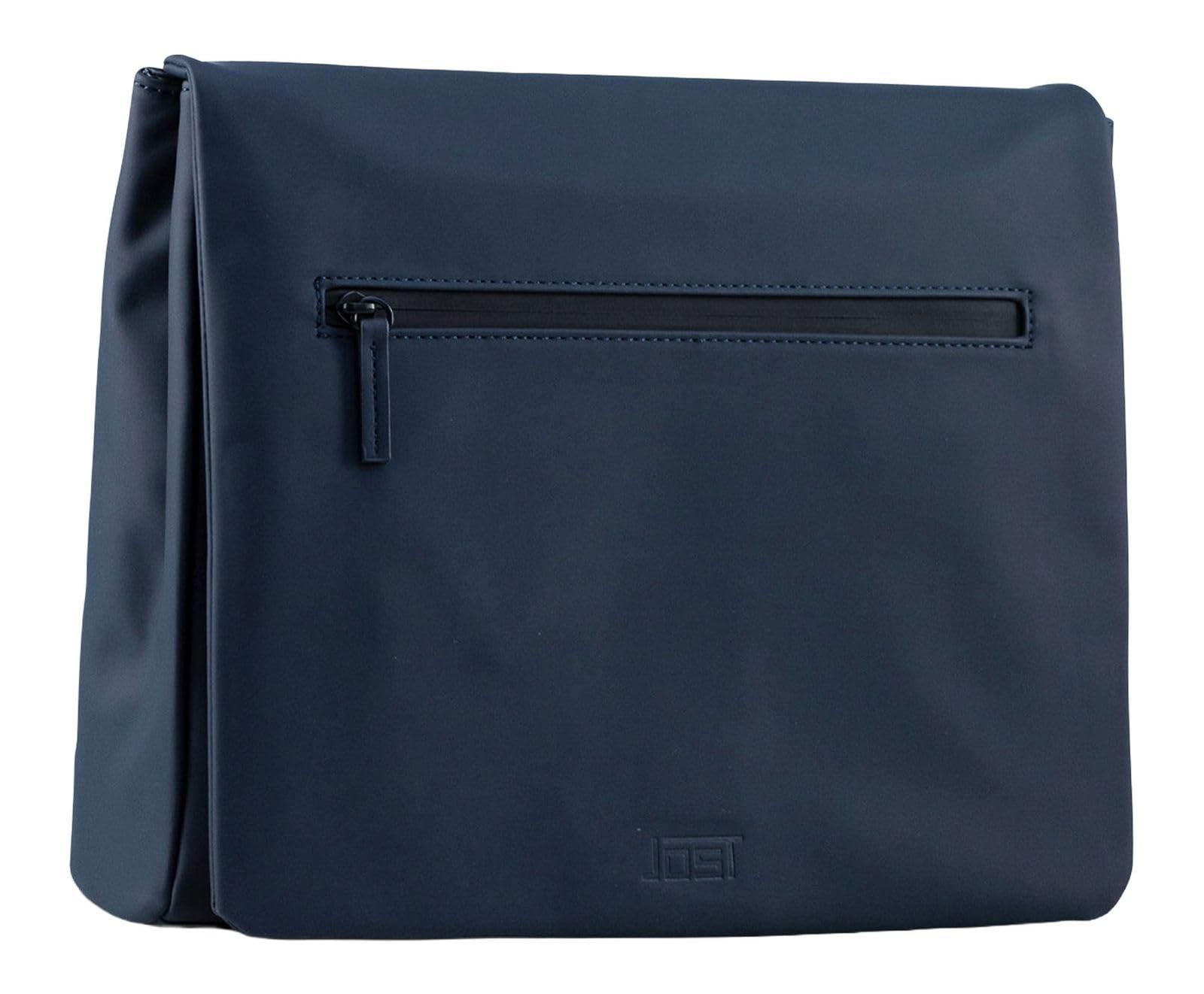 Jost bolsa de ordenador portátil bolso bandolera con compartimento para portátil Halmstad Messenger Bag Navy azul marino