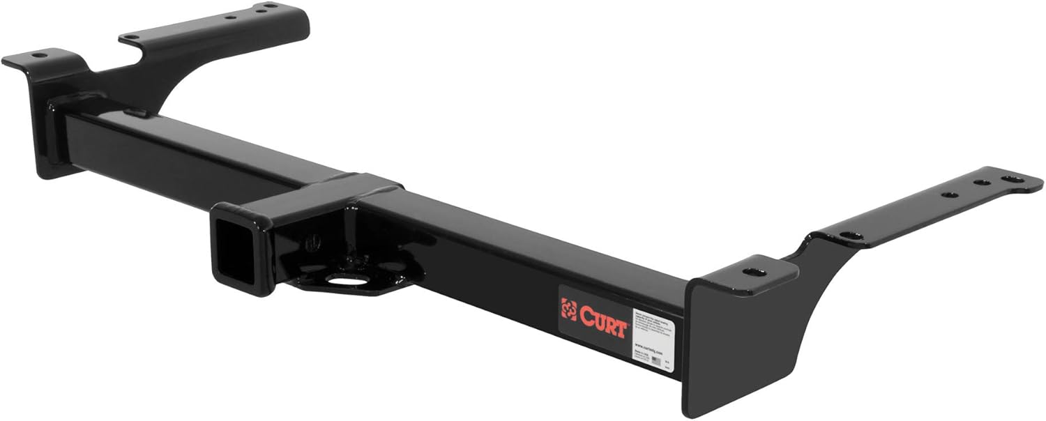 CURT 13053 Class 3 Trailer Hitch, 2-Inch Receiver, Square Tube Frame, Fits Select Ford E150, E250, E350 , Black