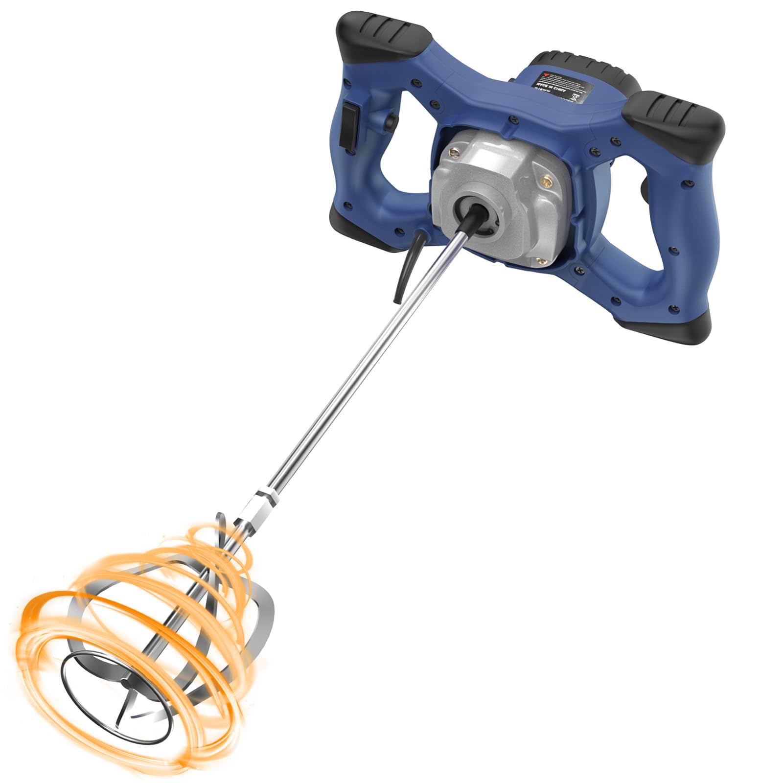 IMAYCC 2100W Elettrica Miscelatore per Malta Cemento Colla,6 Velocità | 270-930RPM,Agitatore M14 Regolabile,Professionale Betoniera per Trapano Per Vernice,Liquame di Cemento,Calcestruzzo,Foraggio